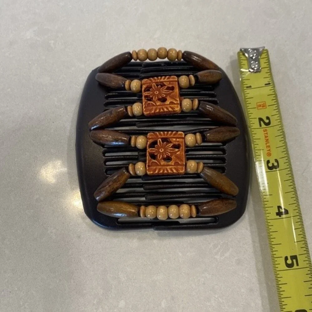 Original Beaded Hair Combs Quality Stones/Beads Patent & Made In South Africa